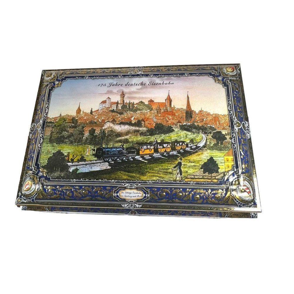 Lebkuchen Schmidt 175 Years The Ludwigs Railway Nuremberg to Furth Large Tin